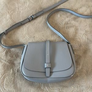 Gap Mini Gray Crossbody Saddle Bag